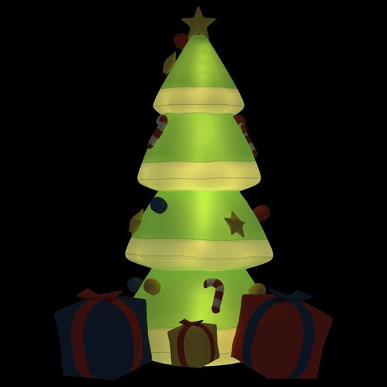 Kerstboom met LED&#039;s opblaasbaar 240 cm
