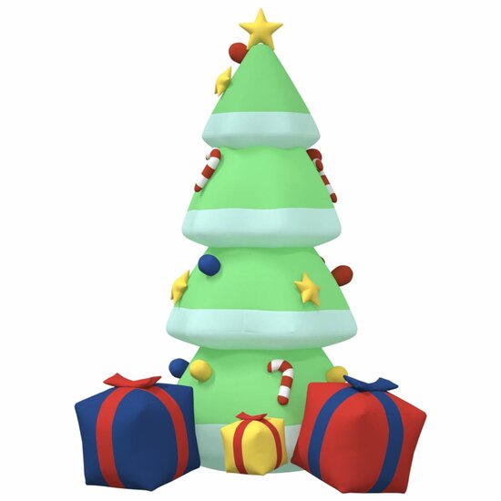 Kerstboom met LED&#039;s opblaasbaar 240 cm