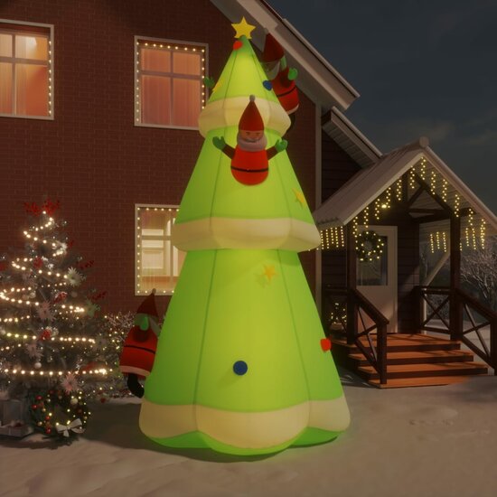 Kerstboom Opblaasbaar Met Led&#039;s 500 Cm 1