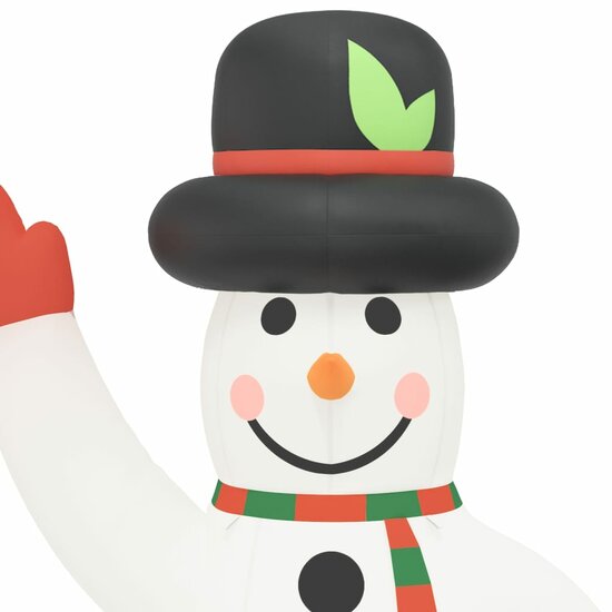Sneeuwpop Met Led&#039;s Opblaasbaar 1000 cm