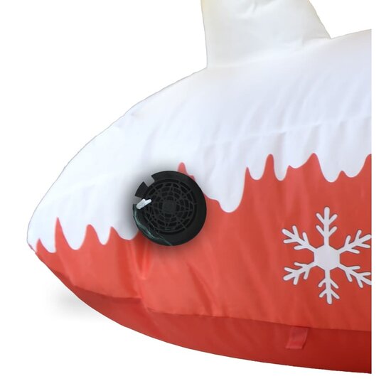Kerstdecoratie Kerstman En Rendieren Opblaasbaar Led 1 145 cm