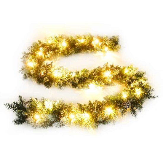 Kerstslinger Met Led-Lampjes 2,7 M Pvc Groen 2.7 m