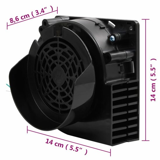 Lichtslinger met 110 LED&#039;s en ventilator 1100 cm