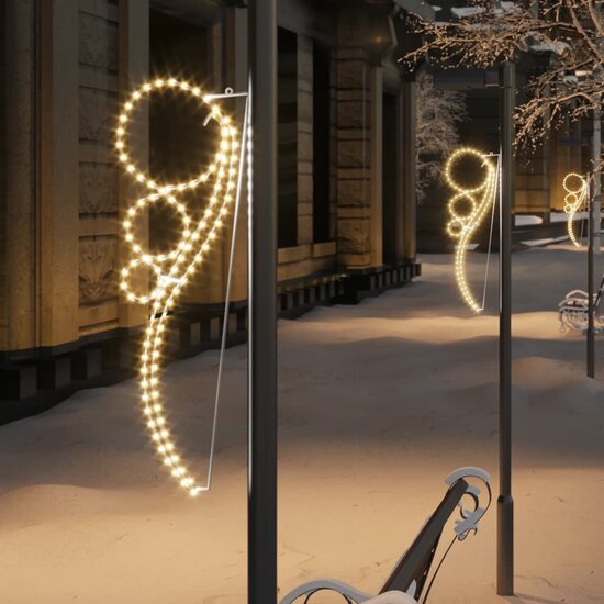 Lichtkabels 4 st balvormig 115,5x35x4,5 cm warmwit