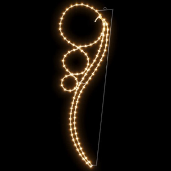 Lichtkabels 4 st balvormig 115,5x35x4,5 cm warmwit