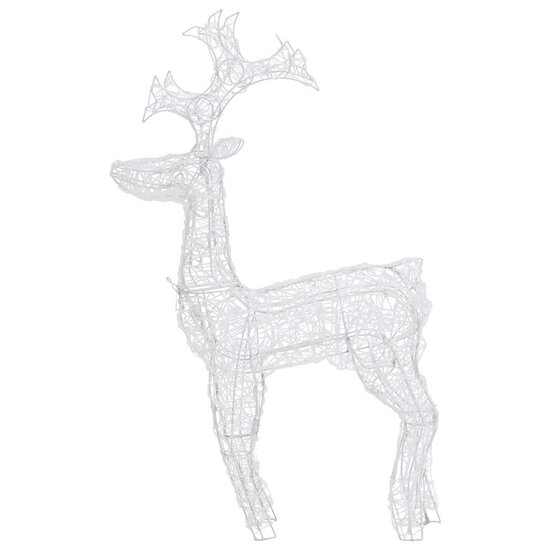 Kerstversiering Rendier Acryl Warmwit 1 3 60 x 16 x 100 cm