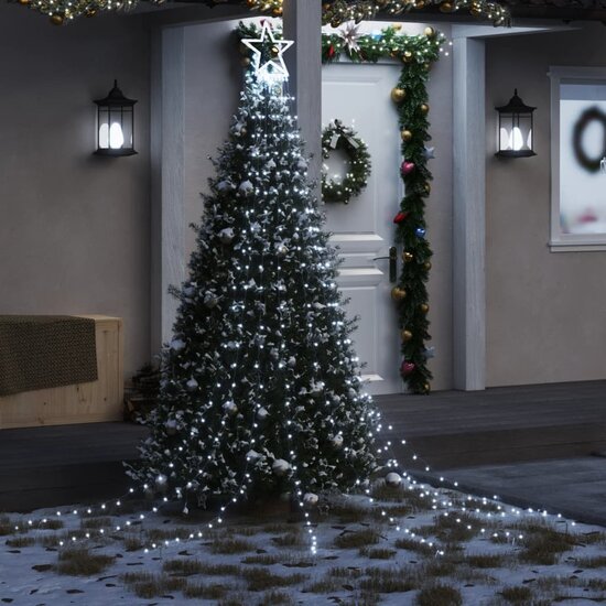 Kerstboomverlichting 320 Te Led&#039;s 375 Cm Koudwit