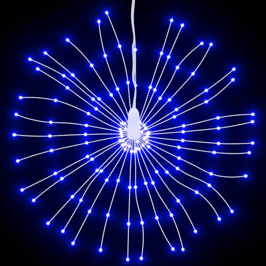Kerstverlichting Vuurwerk 140 E Led&#039;s 17 Cm Blauw