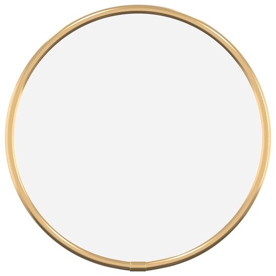 Wandspiegel rond &Oslash;20 cm goudkleurig