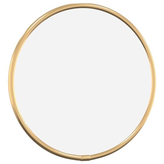 Wandspiegel rond &Oslash;20 cm goudkleurig