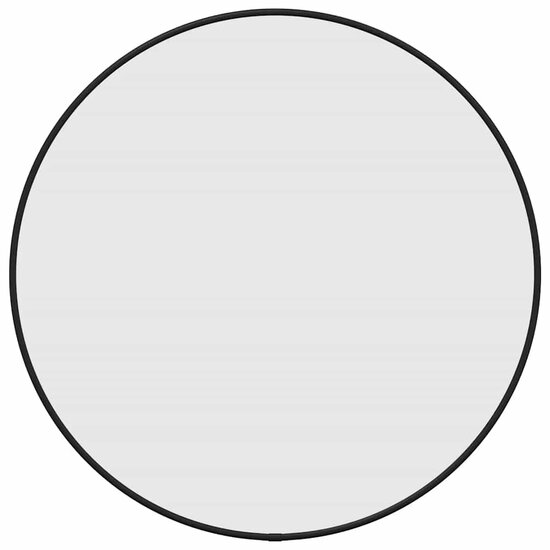 Wandspiegel rond &Oslash;50 cm zwart