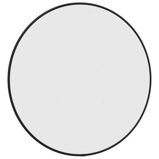Wandspiegel rond &Oslash;50 cm zwart