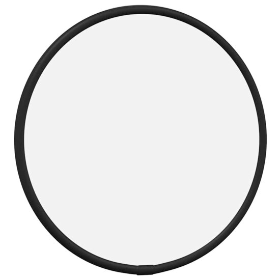 Wandspiegel rond &Oslash;20 cm zwart