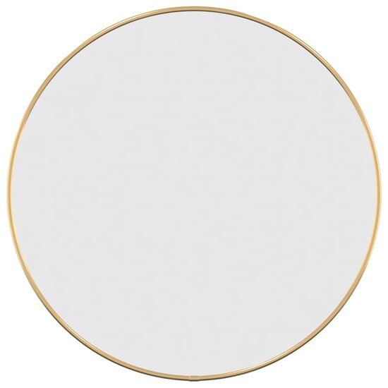 Wandspiegel rond &Oslash;50 cm goudkleurig