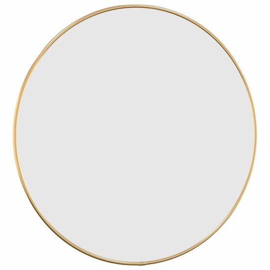 Wandspiegel rond &Oslash;50 cm goudkleurig