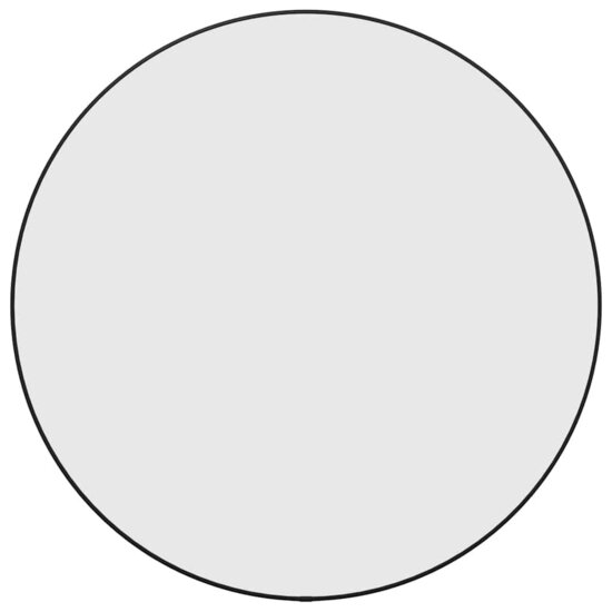 Wandspiegel rond &Oslash;60 cm zwart