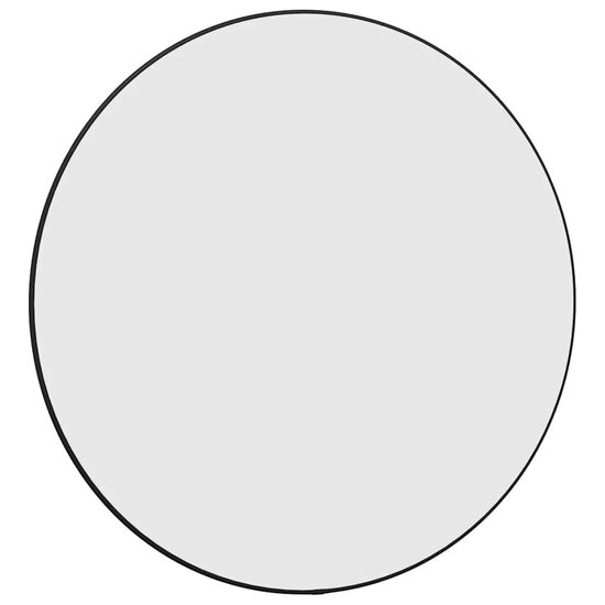 Wandspiegel rond &Oslash;60 cm zwart