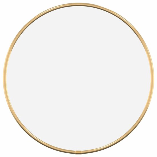 Wandspiegel rond &Oslash;30 cm goudkleurig