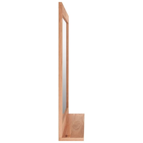 Wandspiegel 55X55 Cm Massief Walnotenhout