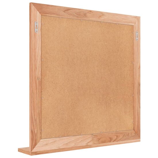 Wandspiegel 55X55 Cm Massief Walnotenhout
