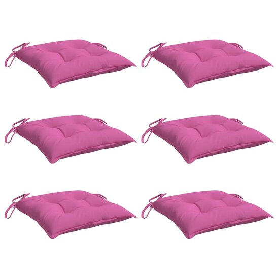 Stoelkussens Oxford Stof Roze 6 50 x 50 x 7 cm