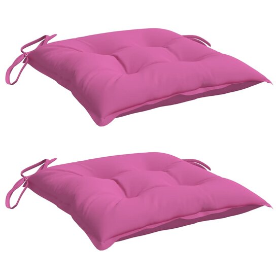 Stoelkussens Stof Roze 2 40 x 40 x 7 cm