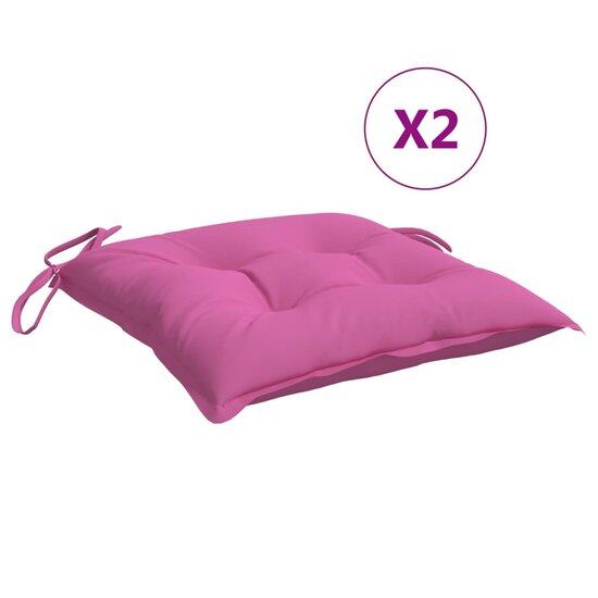 Stoelkussens Stof Roze 4 40 x 40 x 7 cm