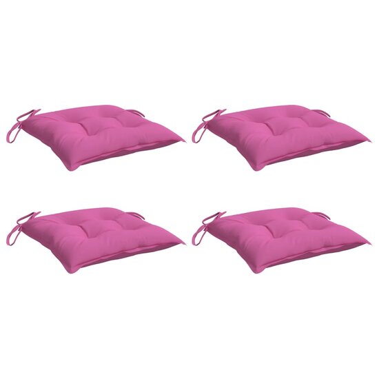 Stoelkussens Stof Roze 4 40 x 40 x 7 cm