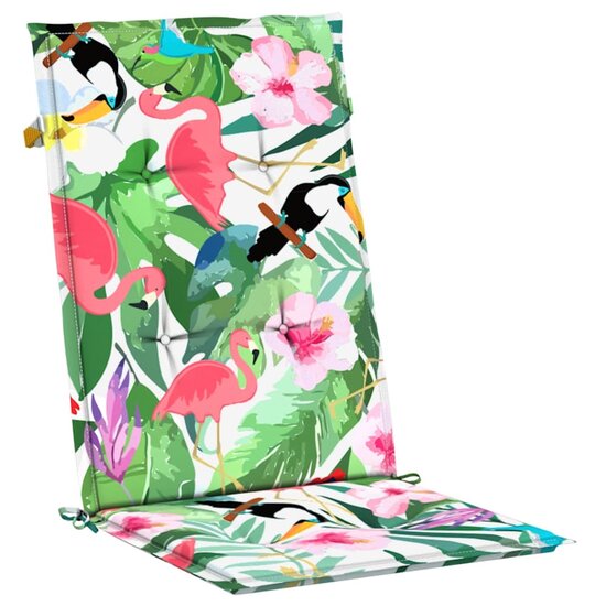 Tuinstoelkussens Stof Meerkleurig 2 120 x 50 x 3 cm Groen en roze