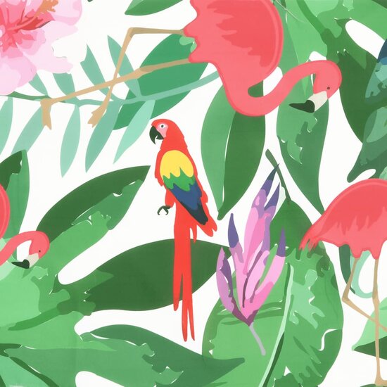 Tuinstoelkussens Stof Meerkleurig 2 120 x 50 x 3 cm Groen en roze