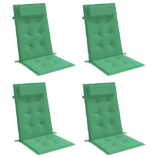 Stoelkussens Hoge Rug Oxford Stof 4 Groen