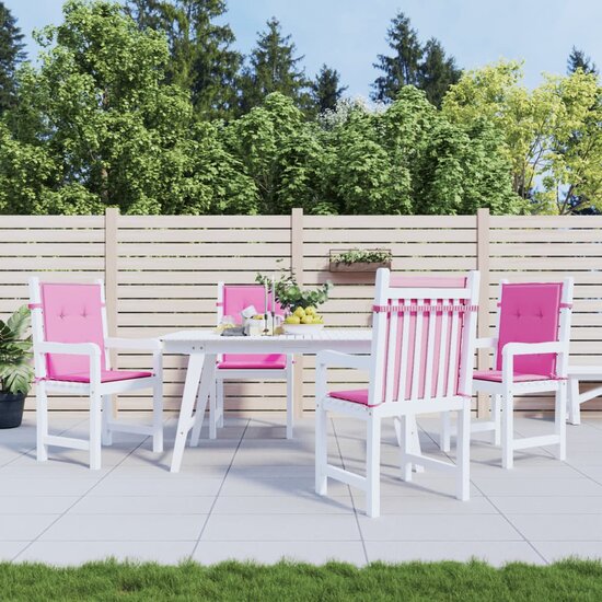 Stoelkussens Lage Rug Stof 4 100 x 50 x 4 cm Roze
