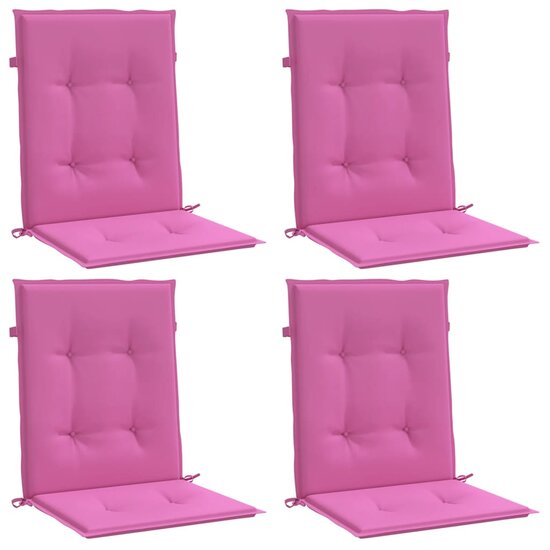 Stoelkussens Lage Rug Stof 4 100 x 50 x 4 cm Roze