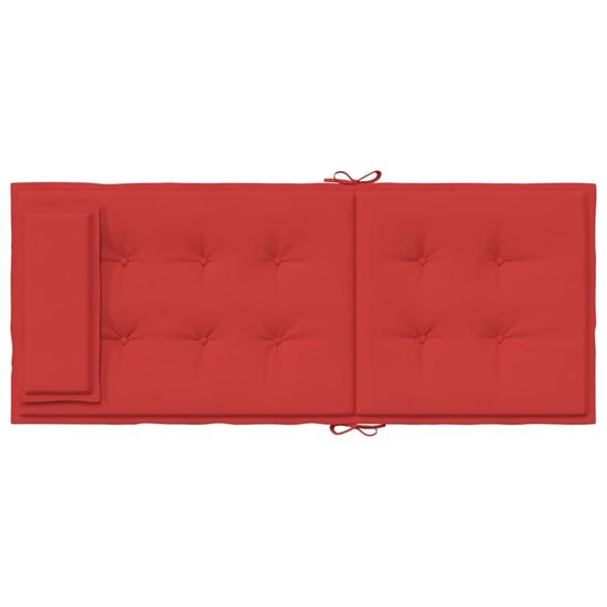 Stoelkussens Hoge Rug Oxford Stof 2 Rood