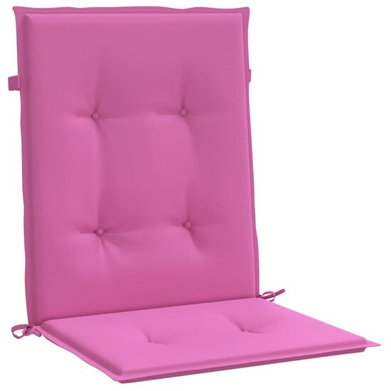 Stoelkussens Lage Rug Stof 2 100 x 50 x 4 cm Roze