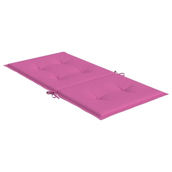 Stoelkussens Lage Rug Stof 2 100 x 50 x 4 cm Roze