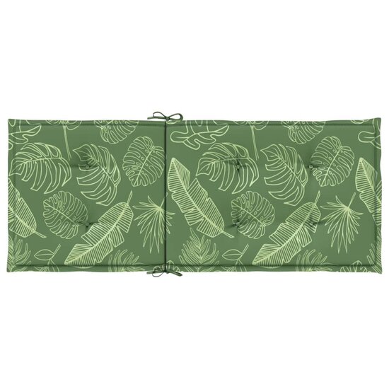 Stoelkussens Hoge Rug Bladpatroon Stof 6 120 x 50 x 3 cm Bladontwerp