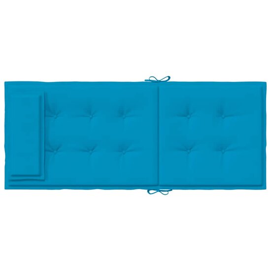 Stoelkussens Hoge Rug Oxford Stof 4 lichtblauw