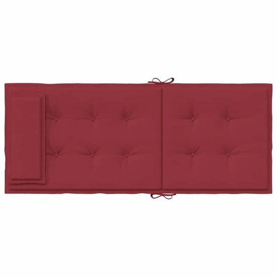 Stoelkussens Hoge Rug Oxford Stof 4 Wijnrood