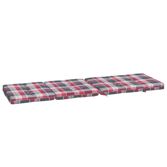 Terrasstoelkussens Ruitpatroon Oxford Stof Rood Rood ruitpatroon