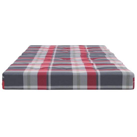 Terrasstoelkussens Ruitpatroon Oxford Stof Rood Rood ruitpatroon