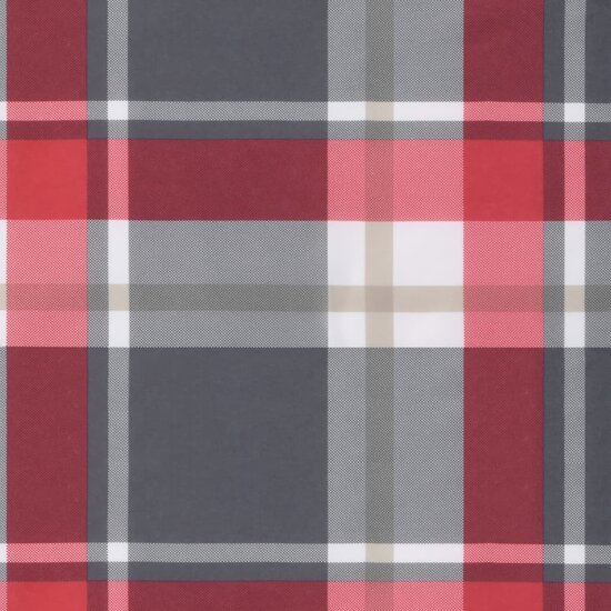 Terrasstoelkussens Ruitpatroon Oxford Stof Rood Rood ruitpatroon