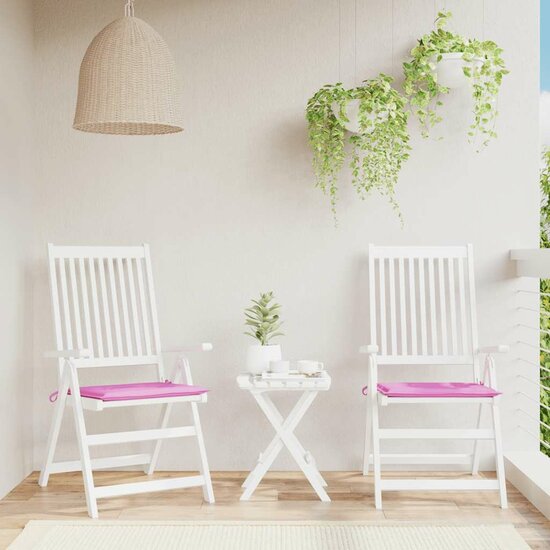Tuinstoelkussens Stof Roze 2 40 x 40 x 3 cm