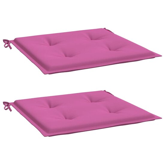 Tuinstoelkussens Stof Roze 2 40 x 40 x 3 cm