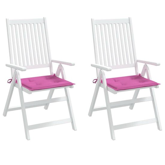 Tuinstoelkussens Stof Roze 2 40 x 40 x 3 cm