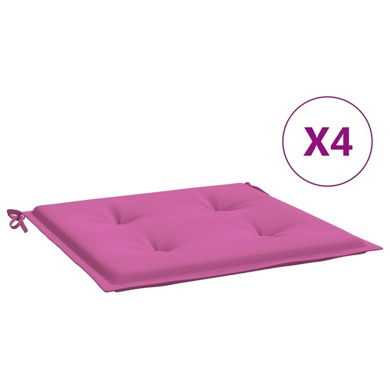 Tuinstoelkussens Stof Roze 4 50 x 50 x 3 cm
