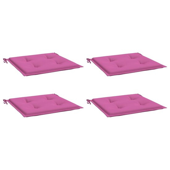 Tuinstoelkussens Stof Roze 4 50 x 50 x 3 cm