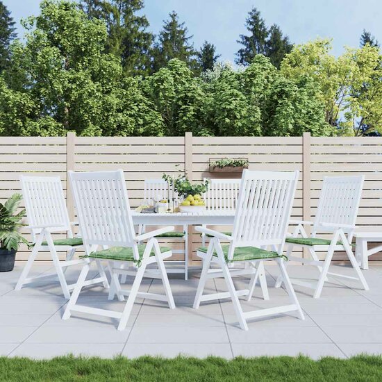 Stoelkussens Bladpatroon 50X50X3 Cm Stof Bladontwerp 6 50 x 50 x 4 cm