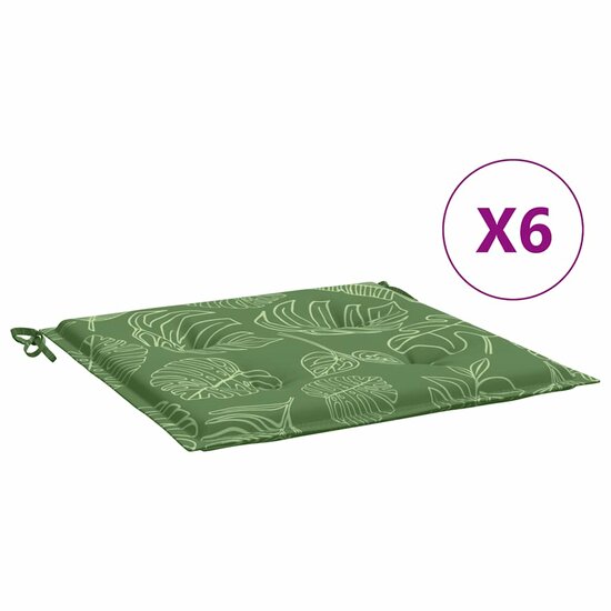 Stoelkussens Bladpatroon 50X50X3 Cm Stof Bladontwerp 6 50 x 50 x 4 cm