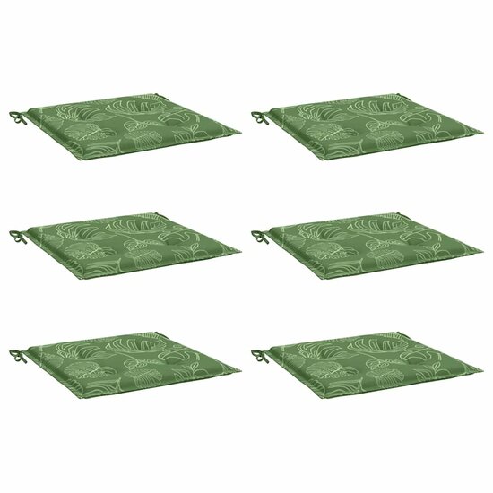 Stoelkussens Bladpatroon 50X50X3 Cm Stof Bladontwerp 6 50 x 50 x 4 cm